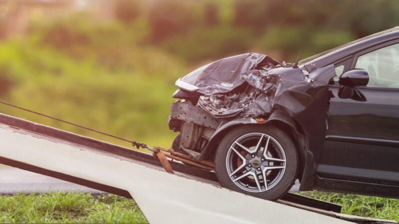 Straszny wypadek drogowy z udziałem trzech samochodów osobowych w Myszkowie
