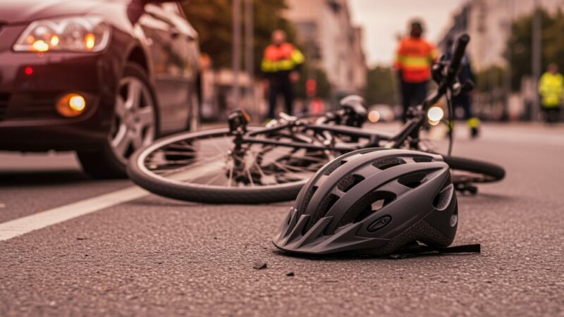 11-latek w szpitalu po zderzeniu z samochodem na rowerze