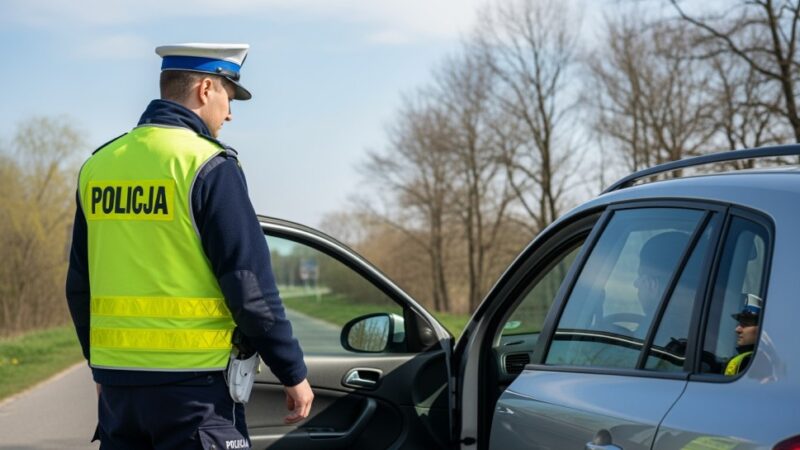 Policjant w wolnym czasie powstrzymał pijanego kierowcę przed tragedią