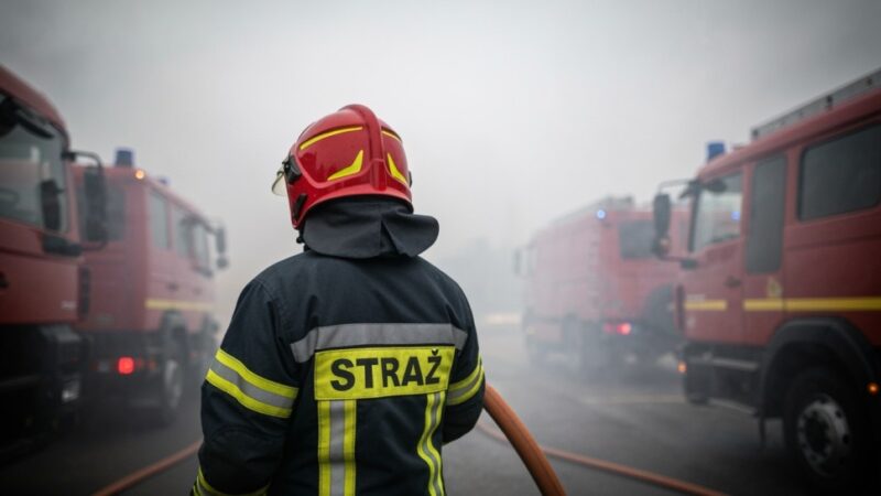 Cztery interwencje strażaków w Żarkach: alarmujące pożary traw w obliczu wysokiego ryzyka