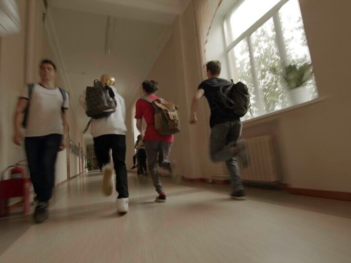 Średniowieczne osady na korytarzach szkoły w Kuźnicy Starej