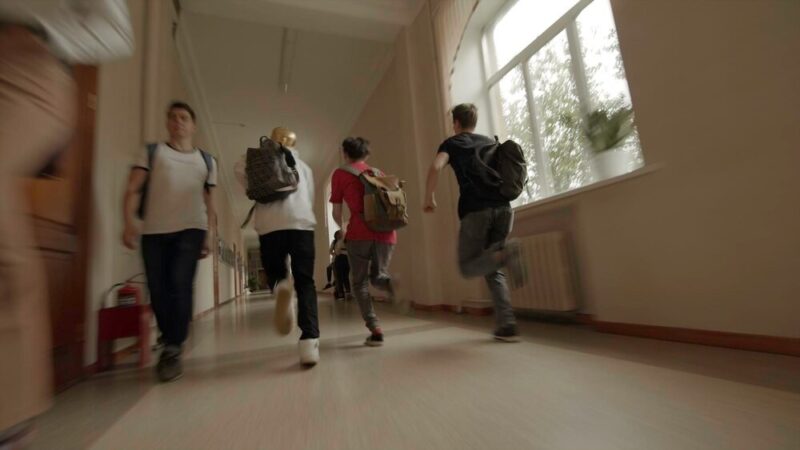 Średniowieczne osady na korytarzach szkoły w Kuźnicy Starej
