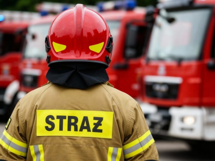 Strażacy z Myszkowa oddali hołd zmarłym kolegom w poruszającym geście pamięci