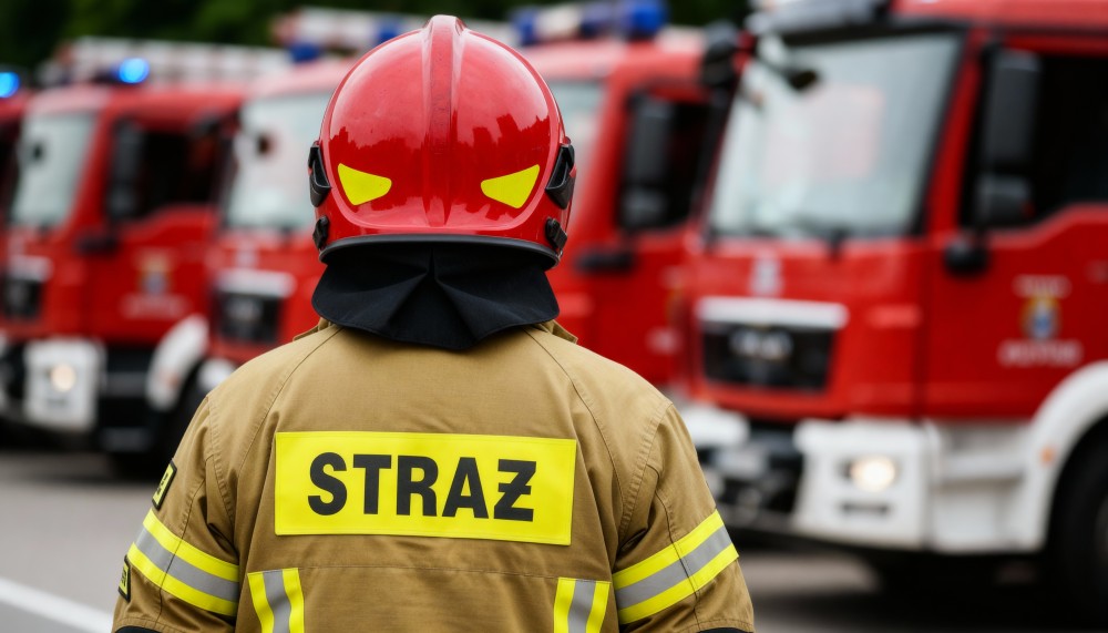 Strażacy z Myszkowa oddali hołd zmarłym kolegom w poruszającym geście pamięci